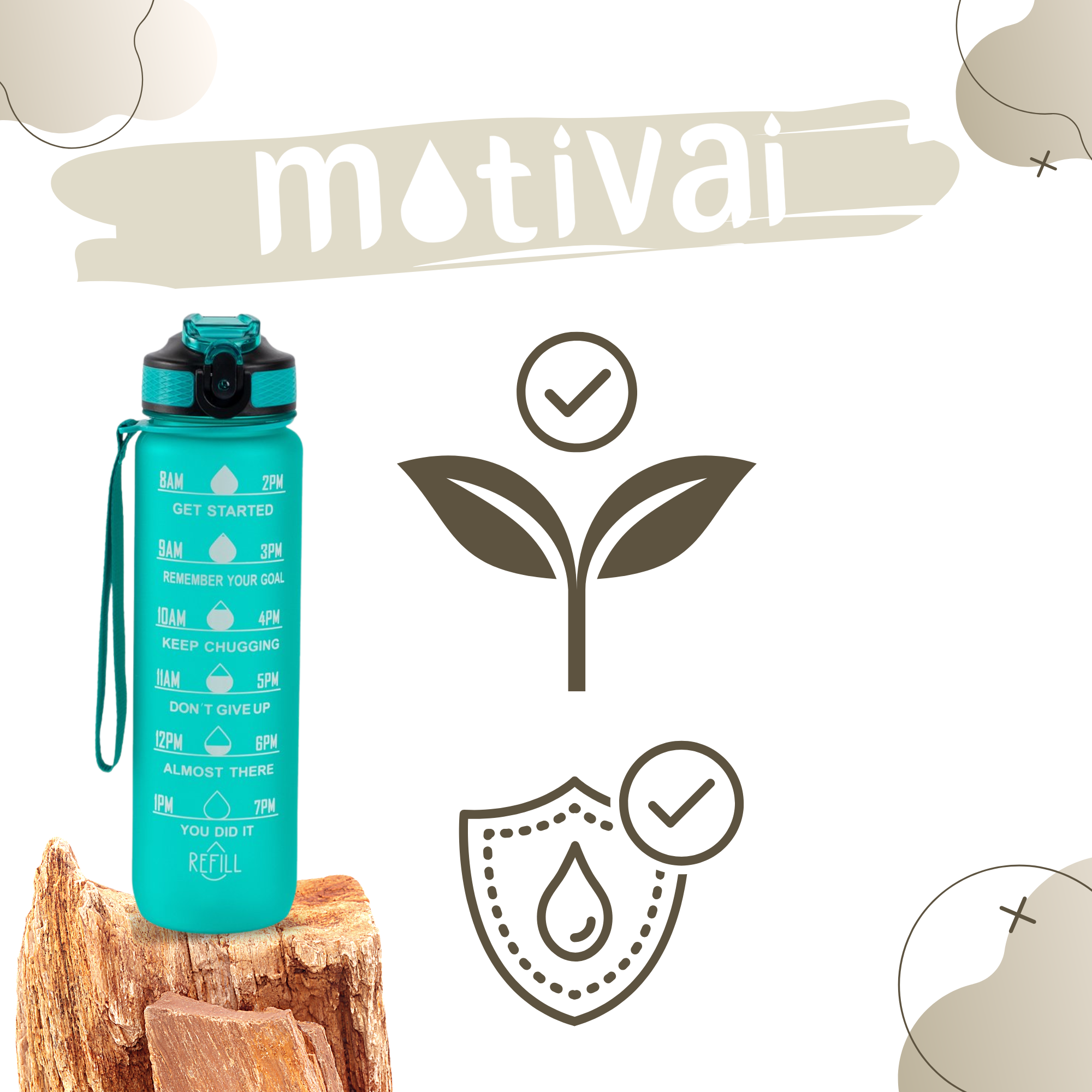 Motivatie Waterfles