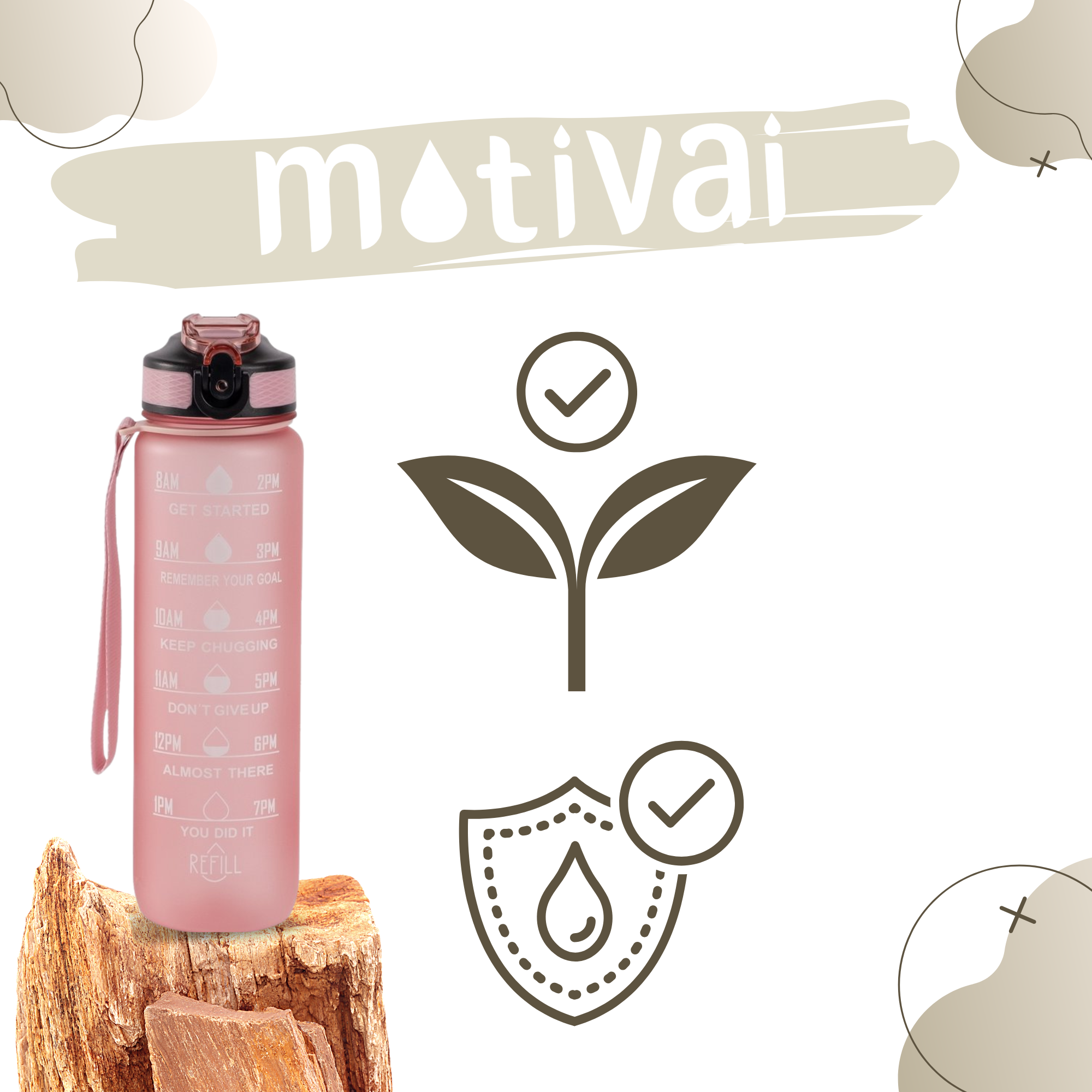 Motivatie Waterfles