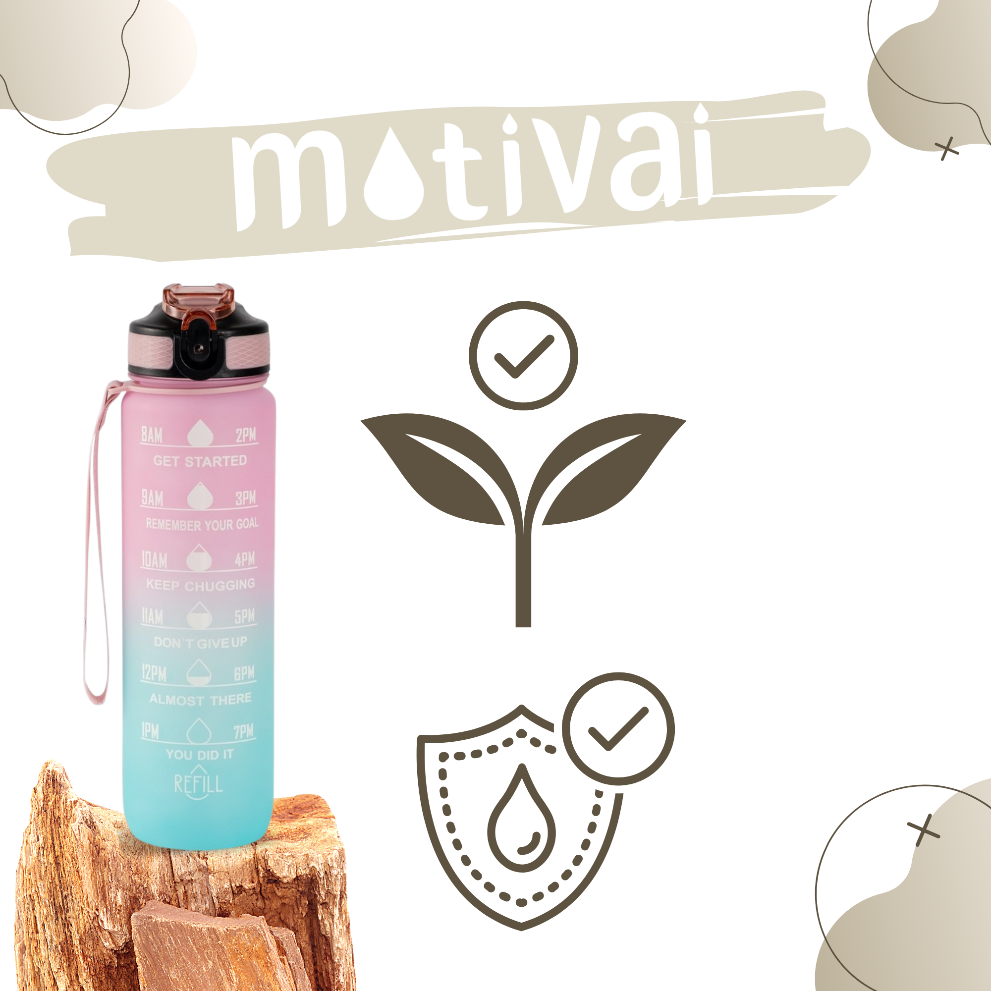 Motivatie Waterfles